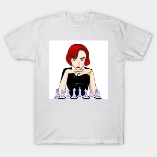 beth the chess champion in cartoon arts T-Shirt